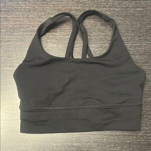 Lululemon Black Sports Bra Seamless Compression Racerback